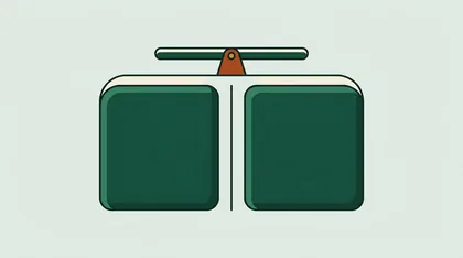 Two empty panels side by side under a small balance beam