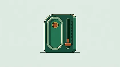 Slider at its lowest notch beside a deposit slot
