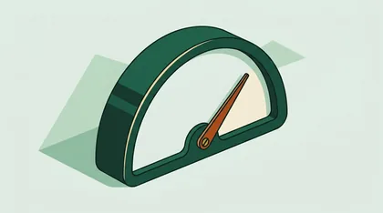 Semicircular gauge with one needle and a blank face