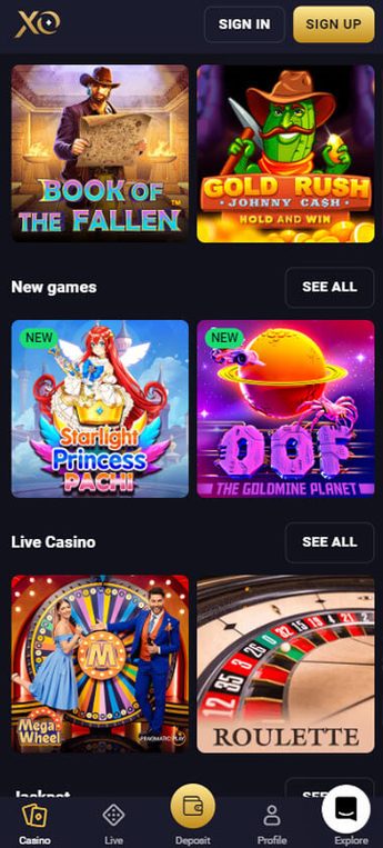 Rollxo Casino game types mobile review Rollxo Casino game types mobile review