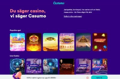 casumo casino games