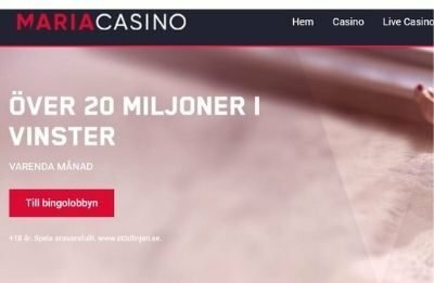 20 million win prize pool at maria casino
