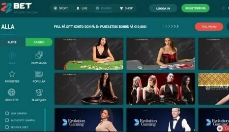 22bet live casino