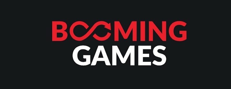 Booming Games logo on black background