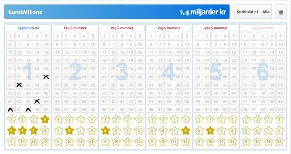 EuroMillions lottery results