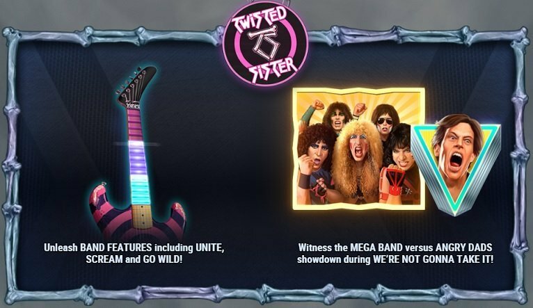 Twisted Sister slot features