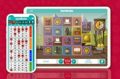 Raffle mobile bingo and tablet