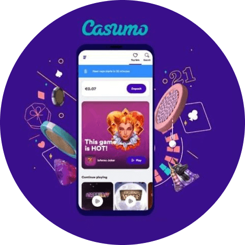 play casumo casino mobile in the app