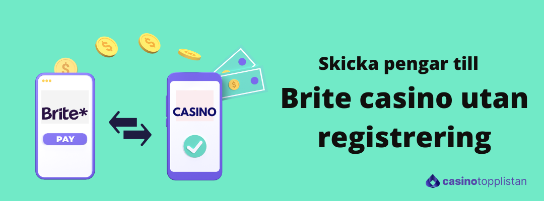 Send money with Brite casino without registration