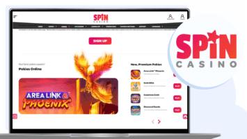 Spin Casino homepage