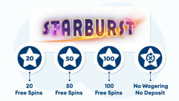 Different Free Bonuses with Spins on Starburst