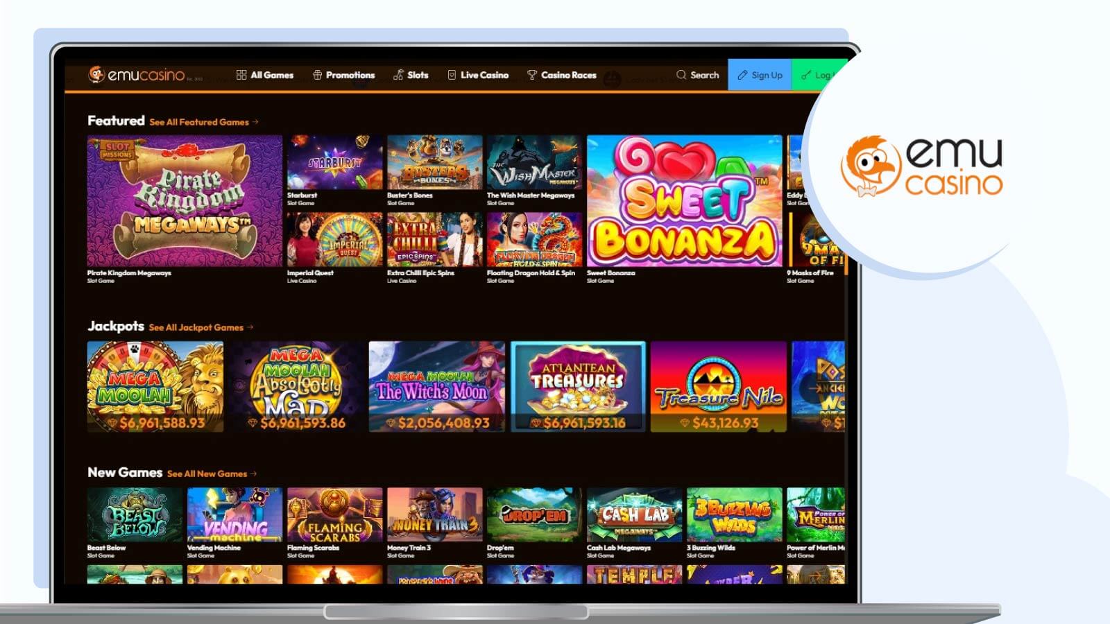 Emu-Casino Outstanding-crypto-NZ-casino